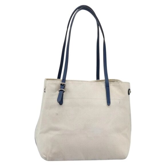 LOUIS VUITTON Cabas PM Tote Bag Canvas White Blue M94504 LV Auth ep5538 - Picture 3 of 16